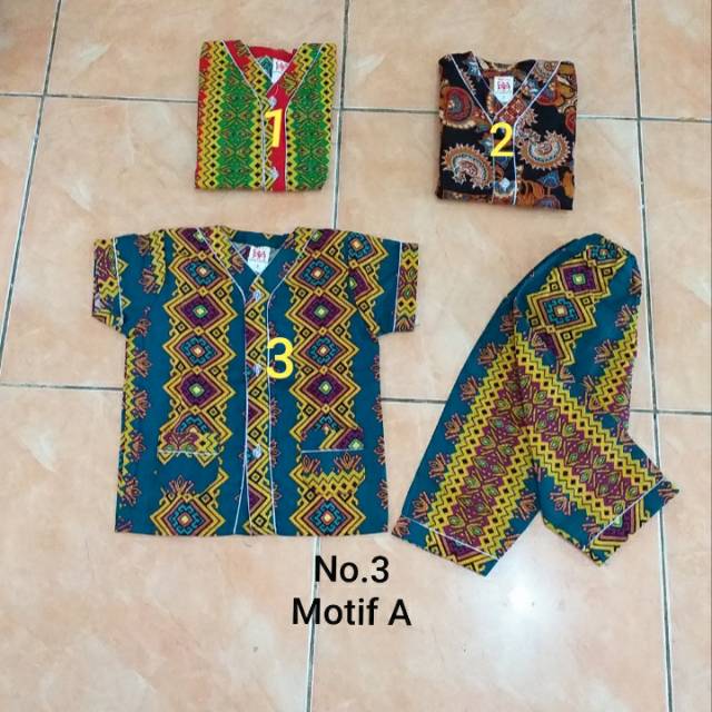 Baju Tidur anak umur 3 tahun #Batik Baganapi