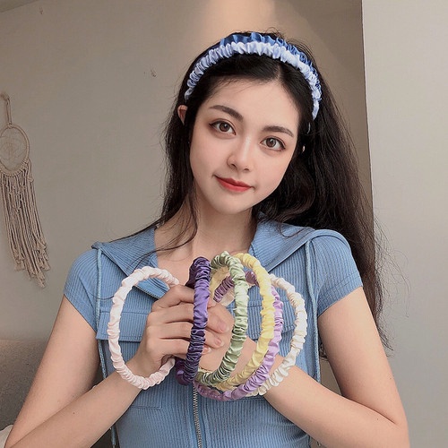 Bando Wanita Bando Scrunchie Korea Color Full Head band Hair Accessories / Bando Kain Bando Korea
