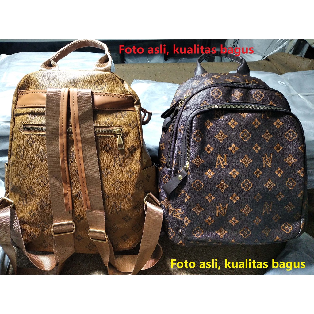 kulit buatan Ransel Wanita tahan air tas backpack perempuan tas galas Fashion Travel Backpack beg belakang import ransel  beg sandang Women's Bags Ladies  1116