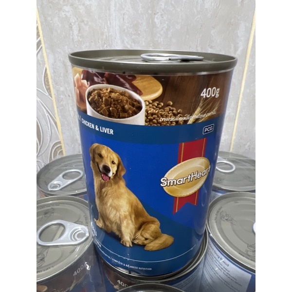 Smart Heart dog food beef or chicken basah kaleng 400gr