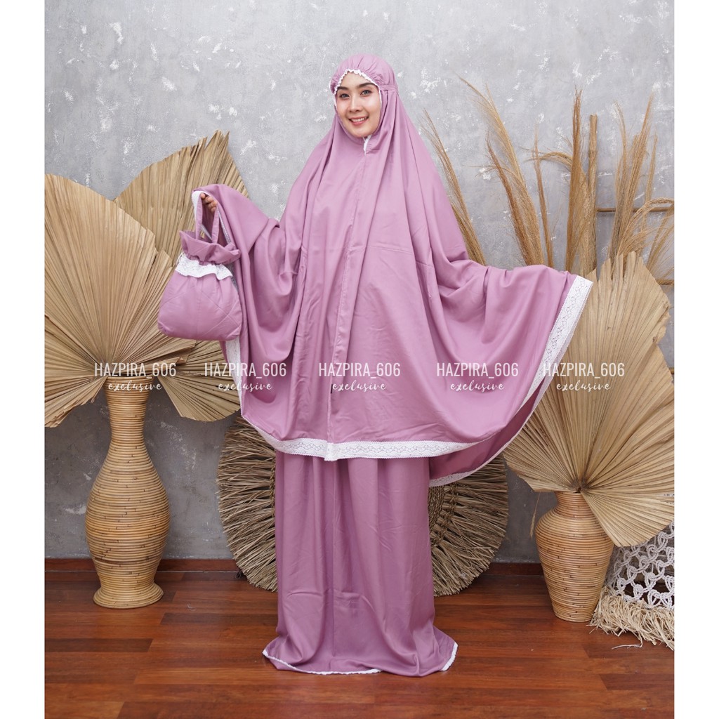 Mukena Dewasa Jumbo Bali Rayon Renda Navisa