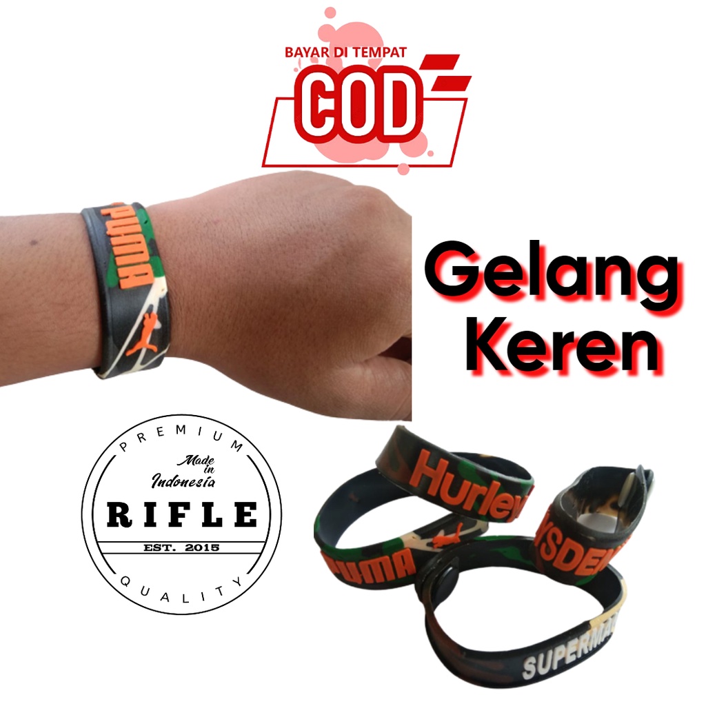 Gelang karet sporty Gelang sultan Gelang fashion