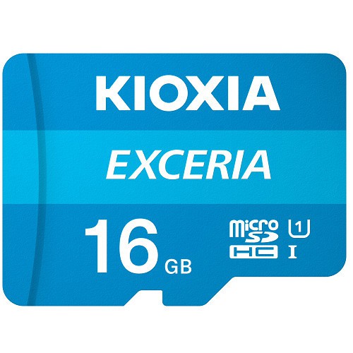 Kioxia Exceria Micro SDHC / Micro SD Card 16GB 100MBps Class 10