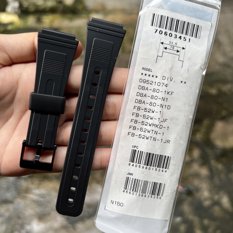 Tali jam tangan casio DBA-80 1 original strap band DBA 80