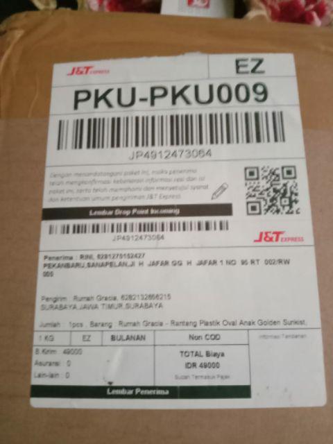 Rumah Gracia - Rantang Plastik Oval Anak Golden Sunkist