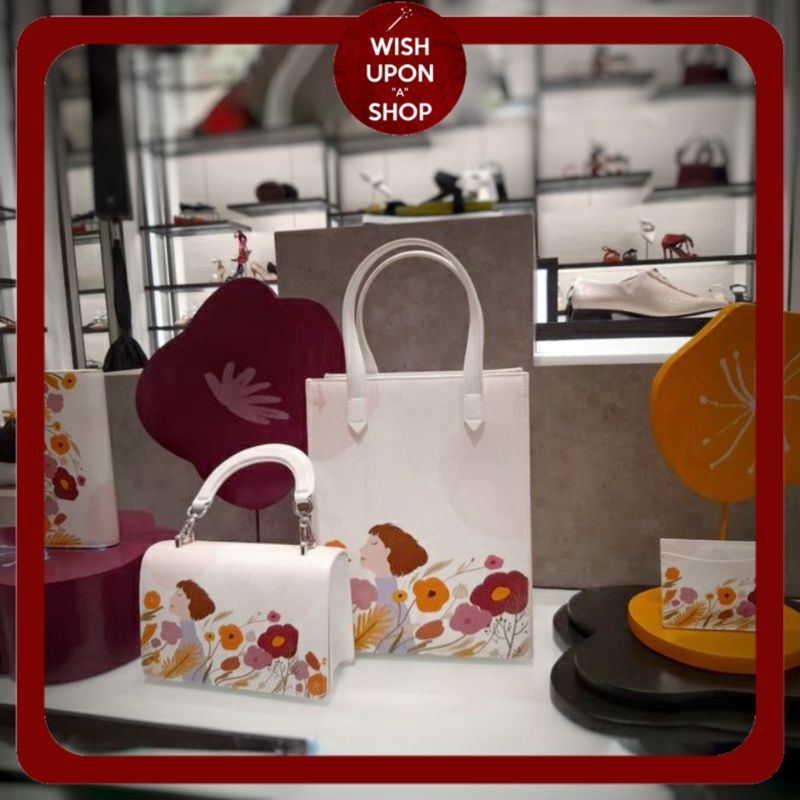 CK Floral Illustration Top Handle Bag by Oamul Lu with Hardbox GiftSet