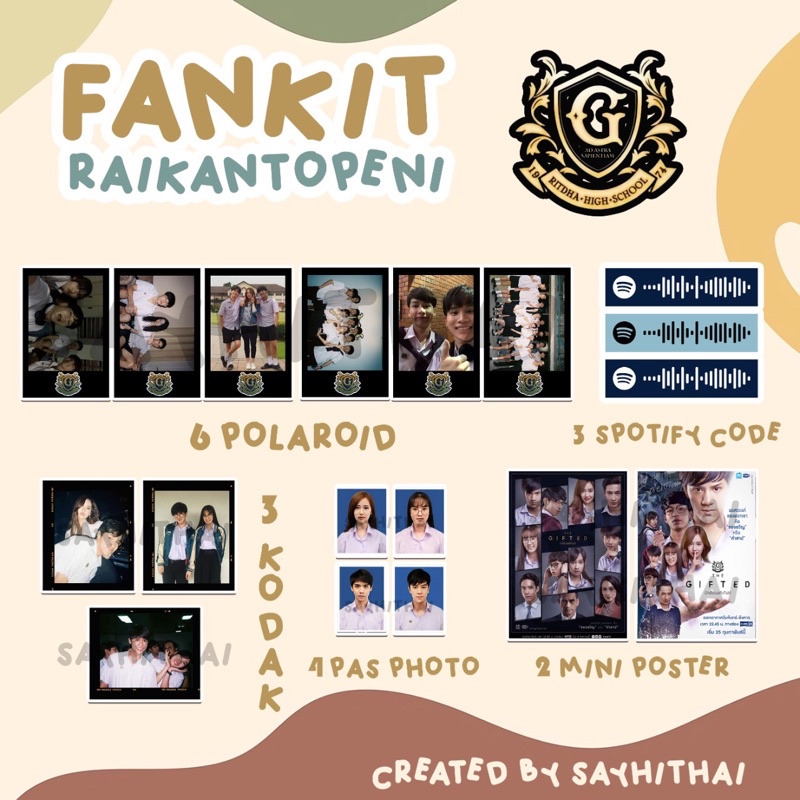 Fankit Series Raikantopeni Thai Gmmtv The Gifted Sotus 2Gether Bad Buddy Blacklist