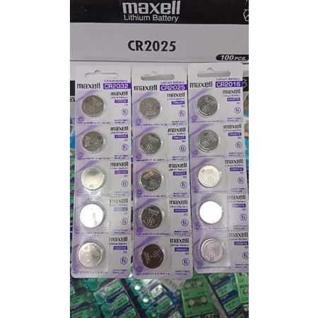 Batery 2016/2025/2032 maxell asli Cr2016/Cr2025/Cr2032 Maxwell original