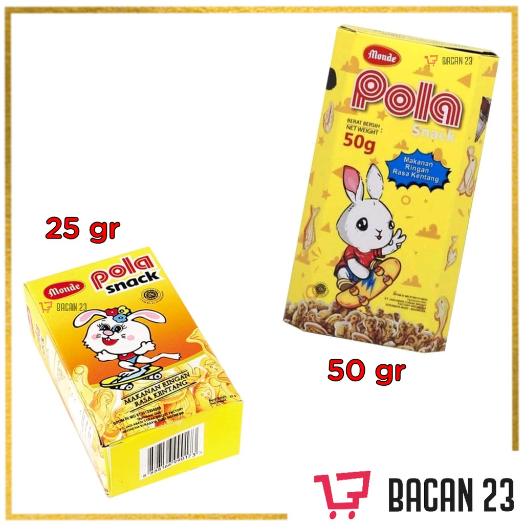 Monde Pola Kentang Snack ( 25g - 50g ) / Snack Monde / Bacan 23