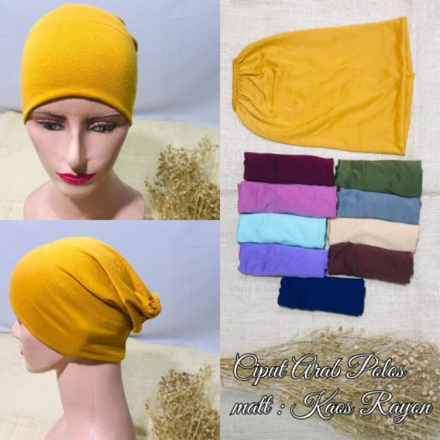 Ciput Arab / Dalaman Hijab /  Bandana Kaos / Ciput Kaos Rayon /  Inner Arab