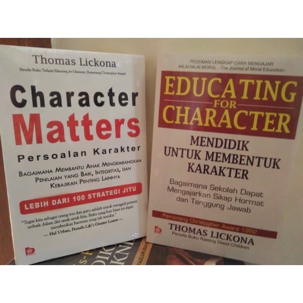 Paket 2 Buku Thomas Lickona Best Seller Buku Pendidikan Karakter