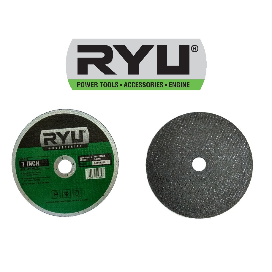 Ryu Batu Potong Besi 7 Inch Murah / Cutting Wheel 7 Inch / Mata Gerinda 180 x 1,6 Mm