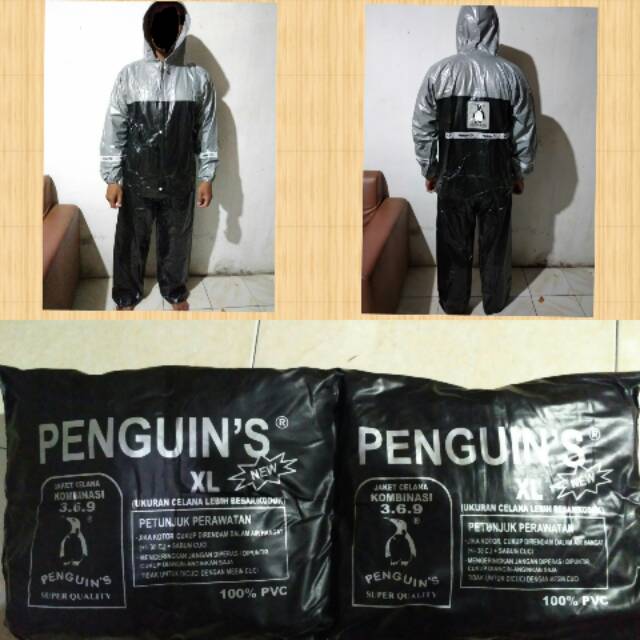 Jas hujan setelan jaket celana penguin 369 pinguin XL 3.6.9