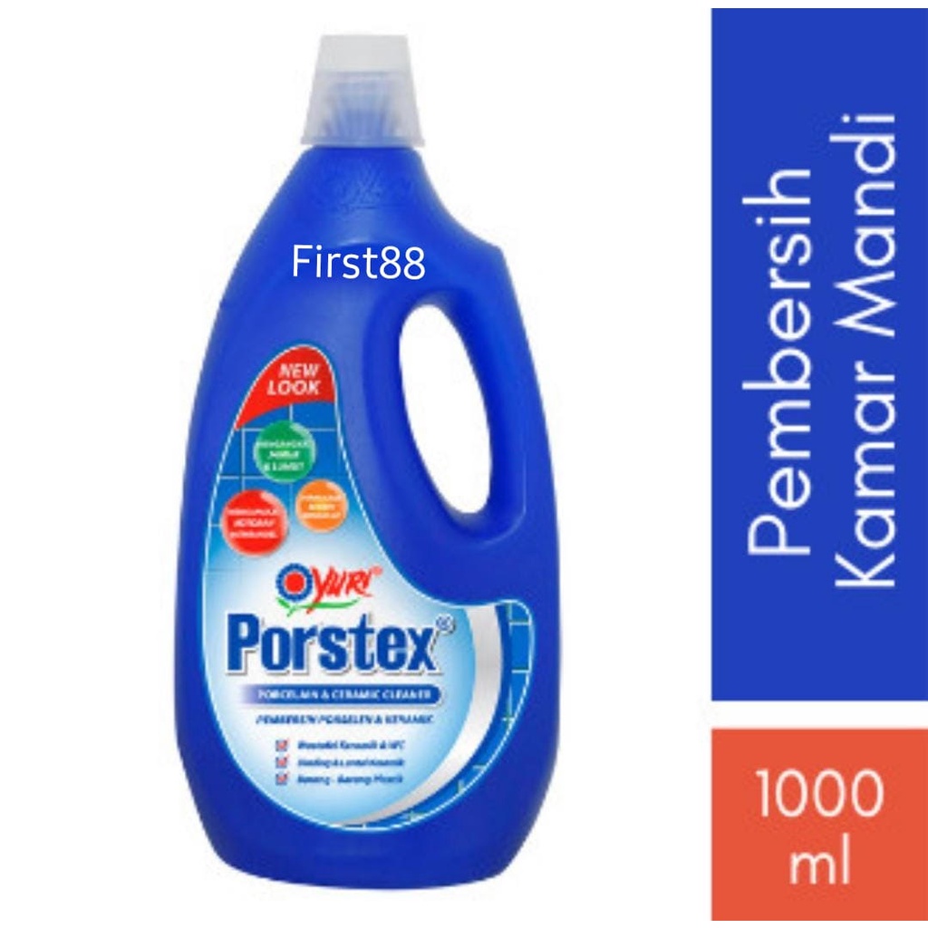 Porstex Botol 1000 ml, Cairan Pembersih Toilet dan Lantai Kamar Mandi