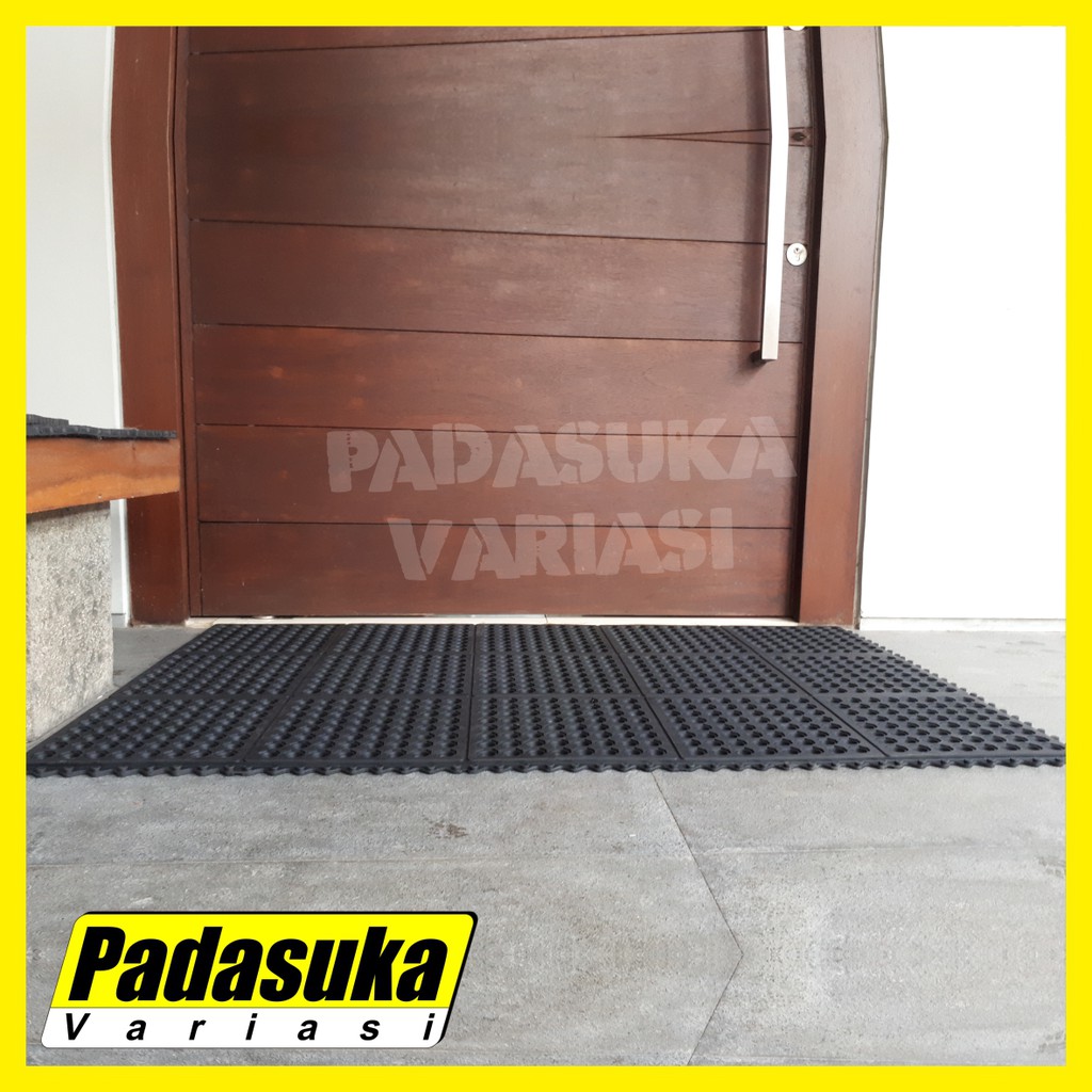 Keset Karet Lubang Keset Kamar Mandi Rumah Keset Kaki Keset Anti Slip Keset Outdoor Rumah Besar Hujan Kantor 60x90 SL