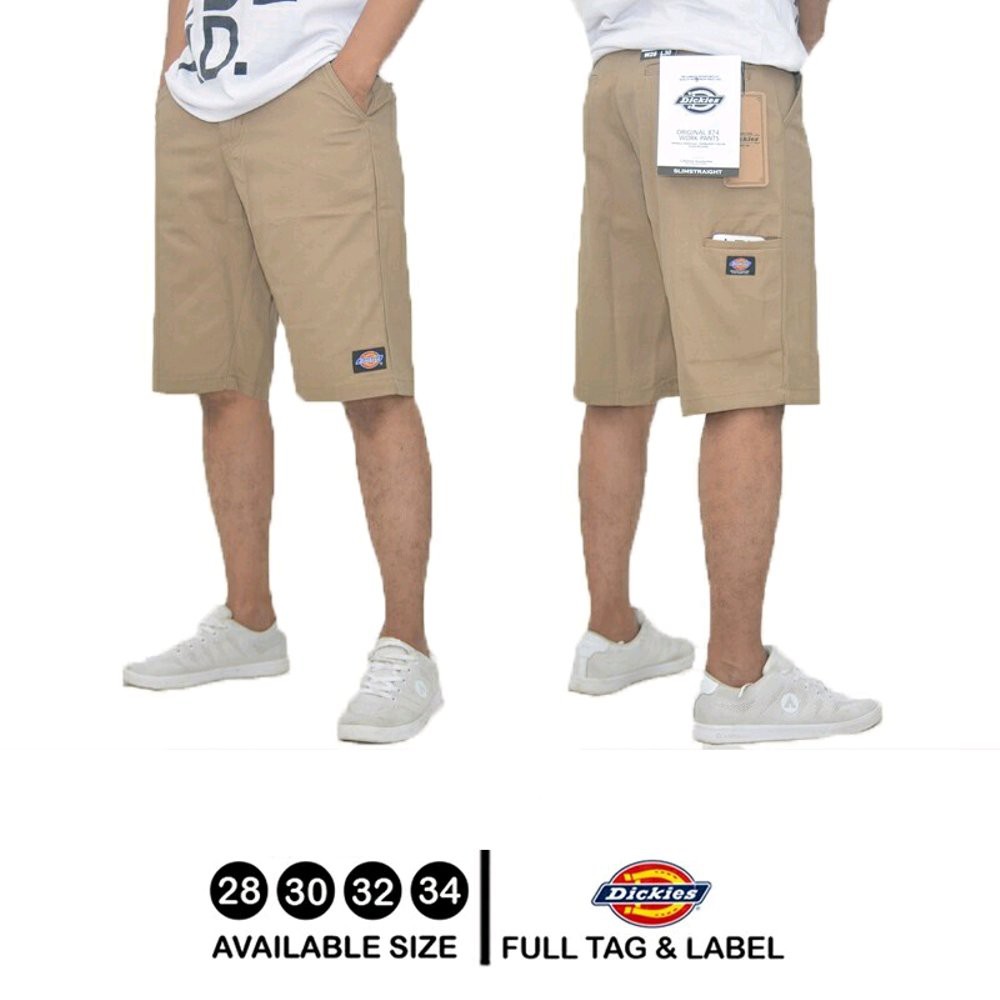 JUAL Celana Pendek chino poket polos Dickies Premium quality Bahan twillswed khusus pria harga murah