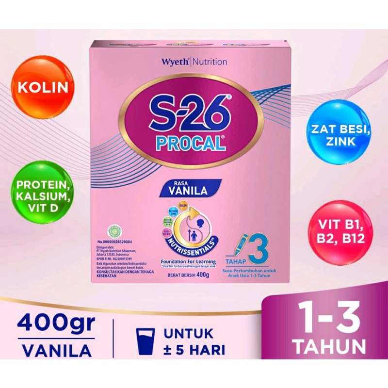 Susu S-26 Reguler Procal Tahap 3 1-3 Tahun