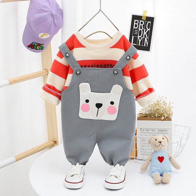 Setelan Overall Celana Beruang Anak Laki Laki