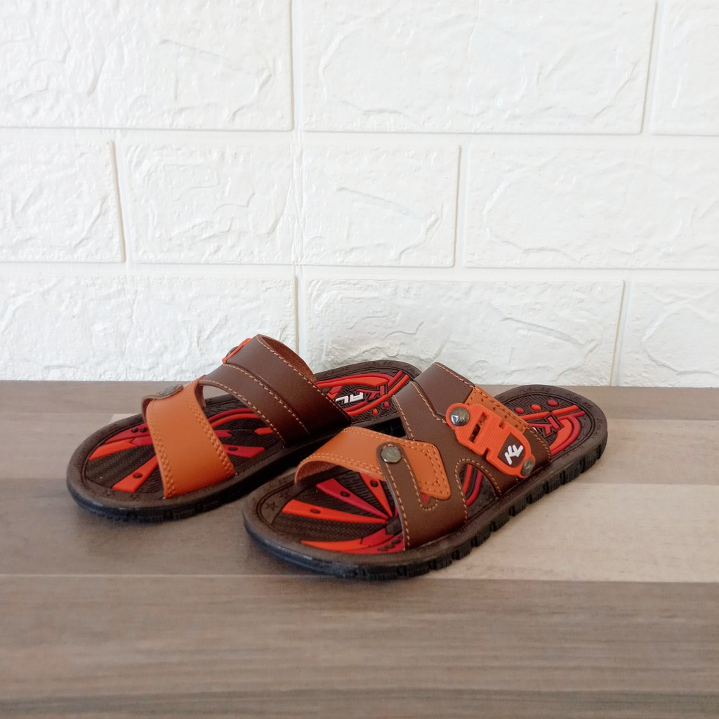 Kaleo Sandal Slop Anak Size 28 - 32 Sendal Cowok Casual Laki Laki Kecil KLO 26 Kulit Sintetis