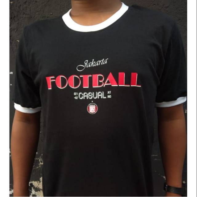 Kaos persija / jakmania - jakarta football casual, untuk pria dan wanita