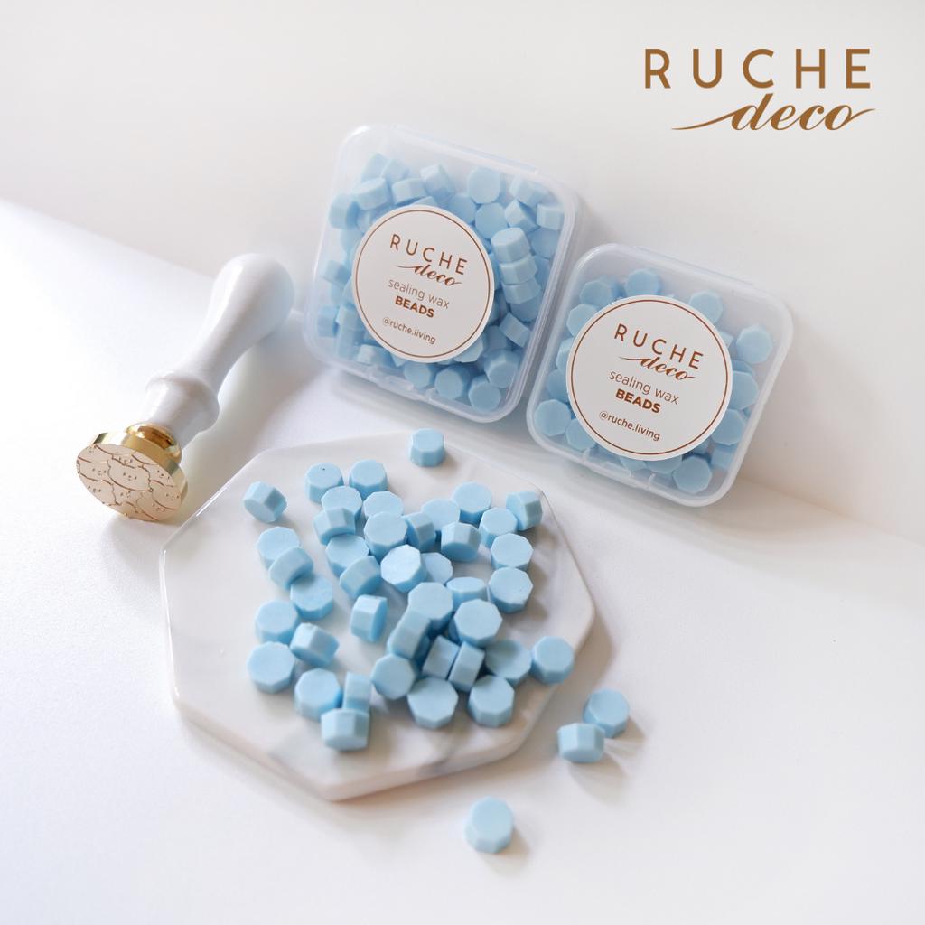 

RUCHE DECO - Seal Wax Beads Solid (55 - 100 pcs) - seal wax butir / Lilin Seal Wax Stamp / stempel undangan vintage / Wax Seal Stamp Candle
