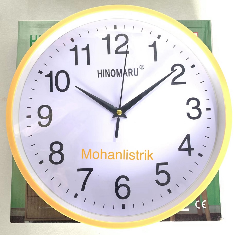 Jam Dinding Jarum Mewah Minimalis Hinomaru 10 inch Murah