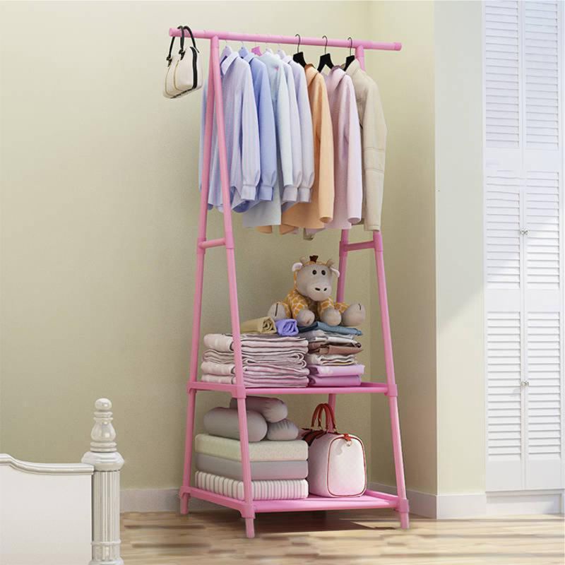 Stand Hanger Triangle Baju Minimalis Rack Storage Box Tempat Penyimpanan Gantung Pakaian Serbaguna Worldhome66