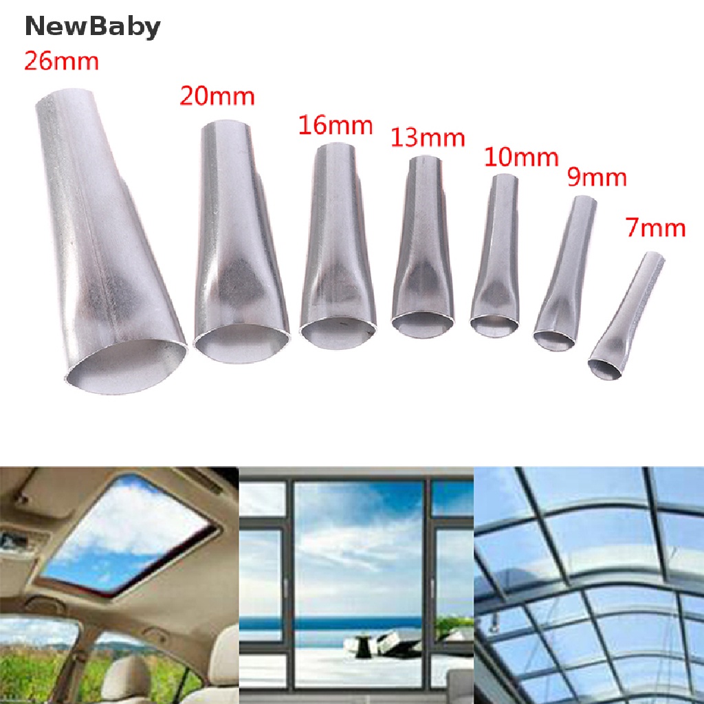 7pcs Nozzle Aplikator Dempul Bahan Stainless Steel Untuk Bayi