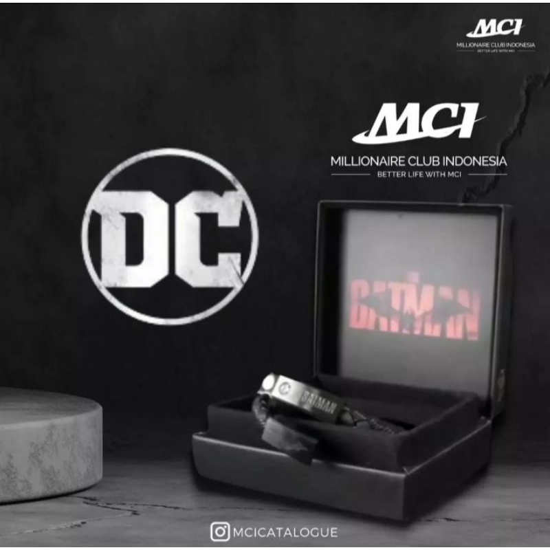 Bracelet Gelang Pria Batman Original MCI Cuci Gudang