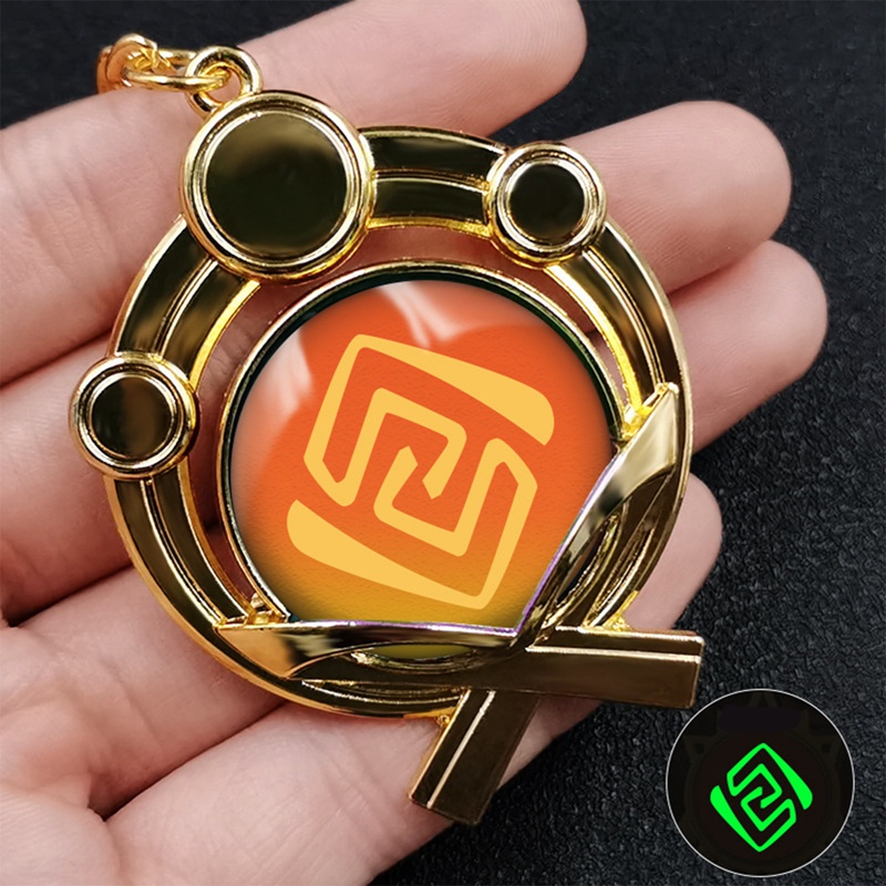 GI001 – Gantungan Kunci Keychain Game Genshin Impact Emblem