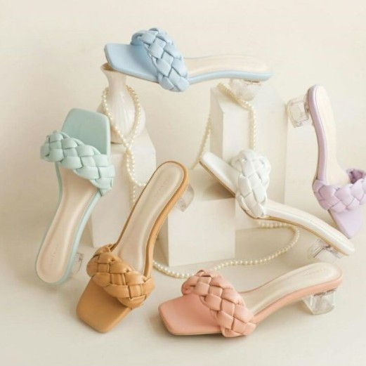 SEPATU HAK HIGH HEELS WANITA KEPANG CANTIK SOL EMPUK 5 CM Kf 06