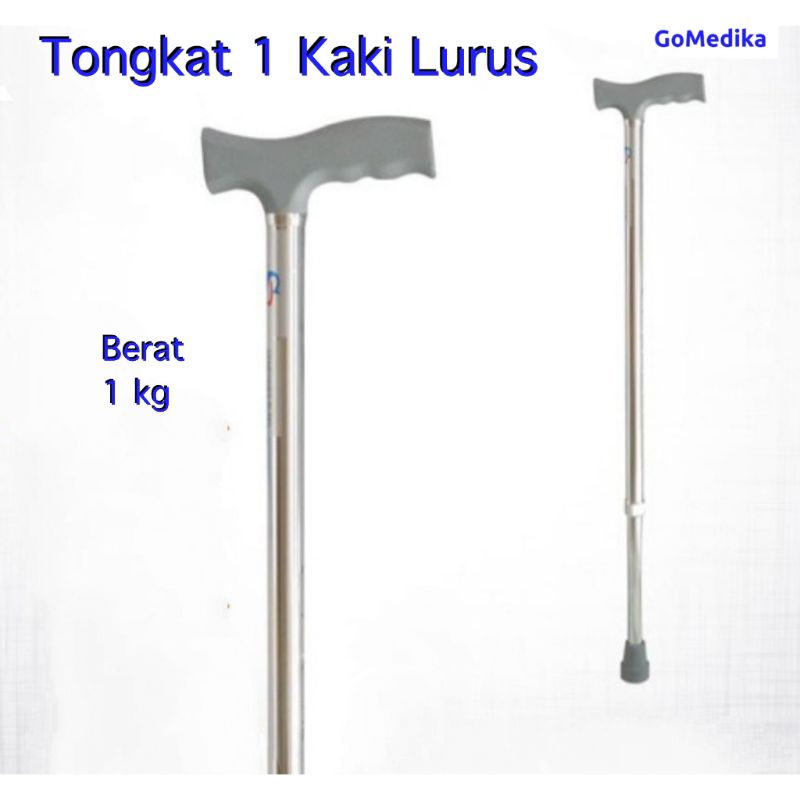 Tongkat Kaki 3 / Tongkat Kaki 1  Orang Tua Lurus / Lipat Lipat / kaki 4