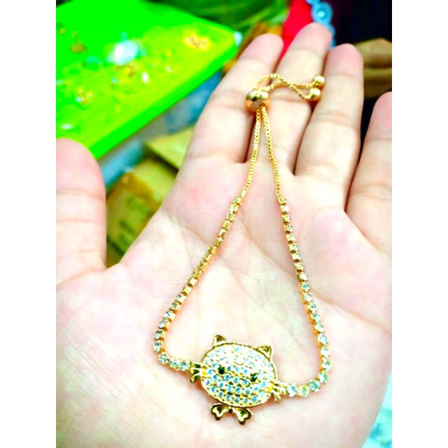 Gelang tangan wanita gelang serut bisa besar kecil lapis emas