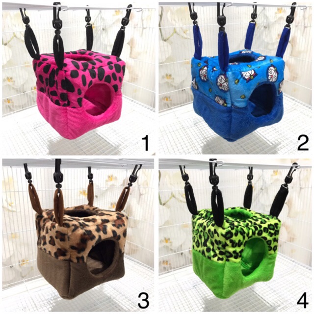 HANGING CUBE POUCH SUGAR GLIDER AKSESORIS KANDANG SUGAR GLIDER MARMOSET HAMSTER LANDAK MINI