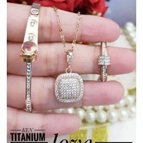 Titanium set perhiasan t491