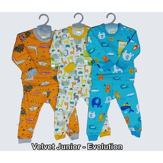  Velvet  Junior  Setelan Baju Tidur Piyama Bayi Anak Kaos  