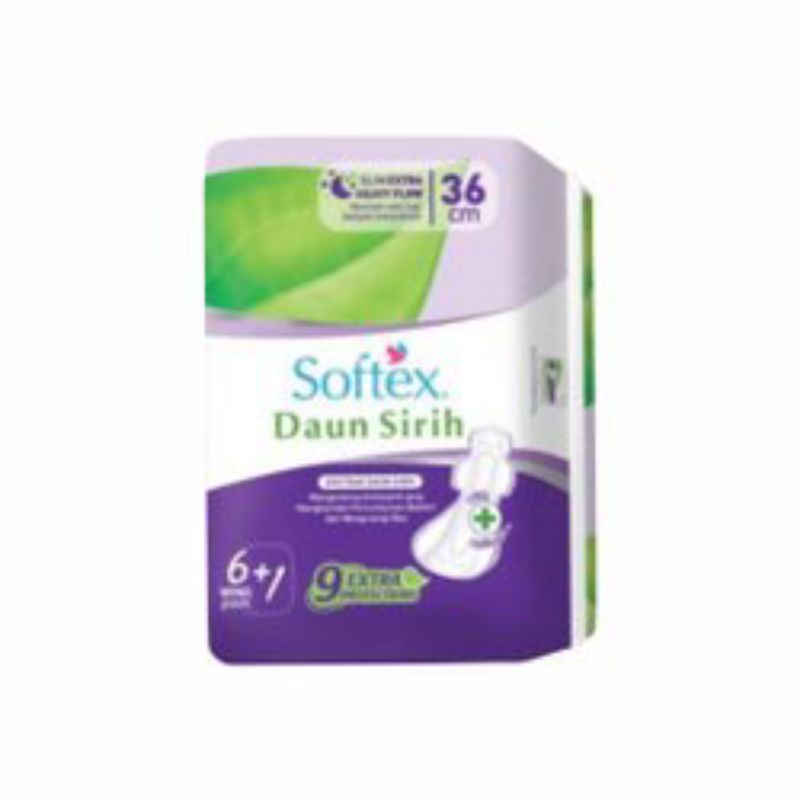 softex daun sirih wing 36cm (1pack isi 6+1)
