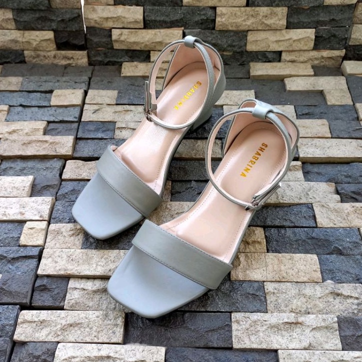 Shabrina Heels Olivia Gray Sepatu Big Size Jumbo 41-45