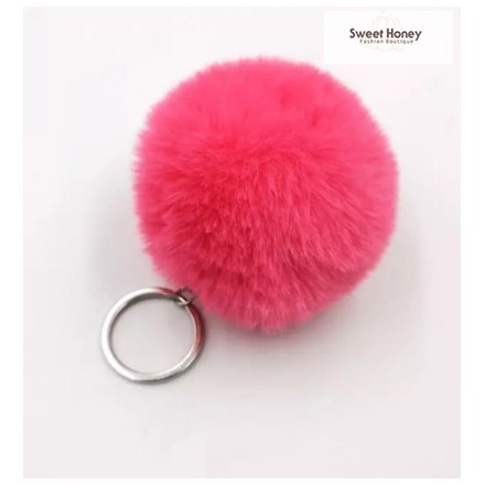 Sweet Honey ~ Ganci Gantungan Kunci Pompom Aksesoris Tas Wanita Pom Pom