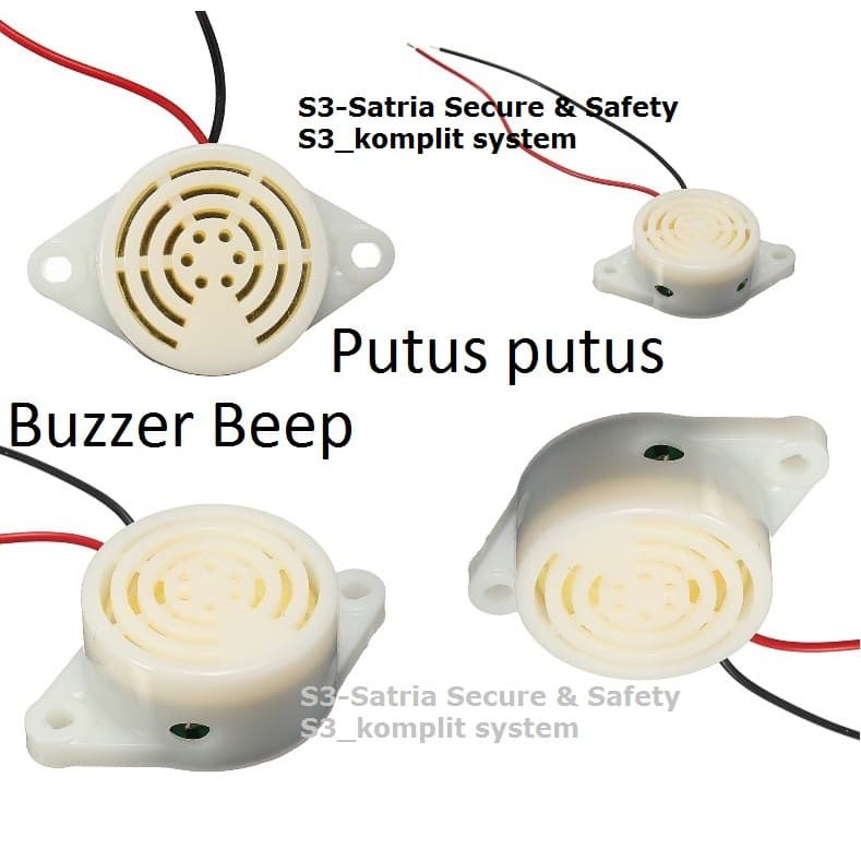 Buzer Sound Suara Putus Beep 3v 5v 6v 7V 9v 12v 15V 19V 24v Buzzer