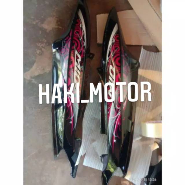 BODY BELAKANG MIO SMILE HITAM PLUS STRIPING