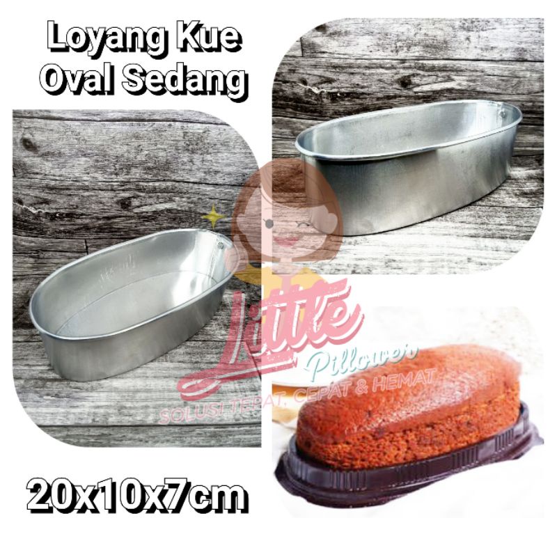 Loyang Kue Oval - Cetakan Kue Oval Panggang - Loyang Brownies Oval Panggang - Cetakan Puding