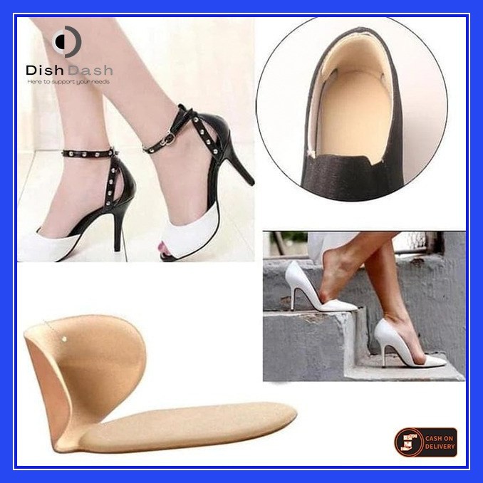 [BAYAR DI TEMPAT] 1 Pasang Insole Sepatu Model T-Shape Cocok Untuk Heels Wanita / Pelindung Tumit