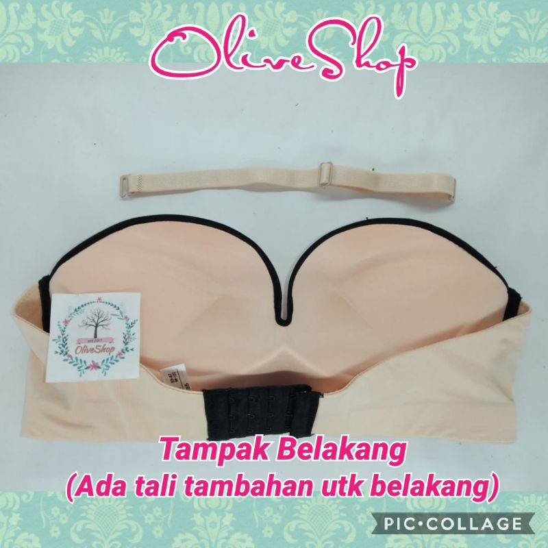 OliveShop ❤ Push Up Sugar Bra BH Bralette Lis Kait Depan Belakang Tanpa Tali