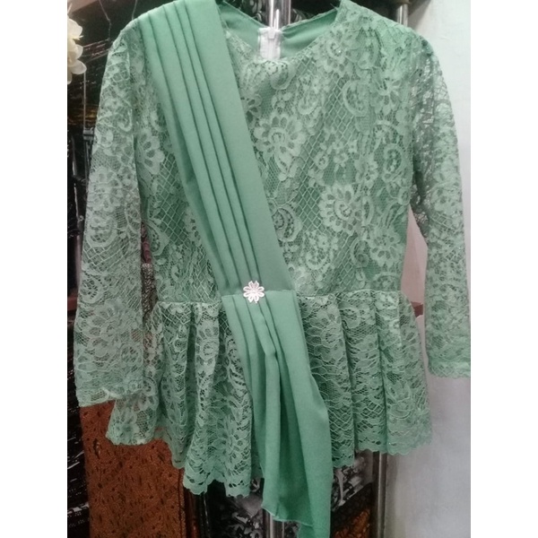 kebaya anak bahan broklat/kebaya anak ida