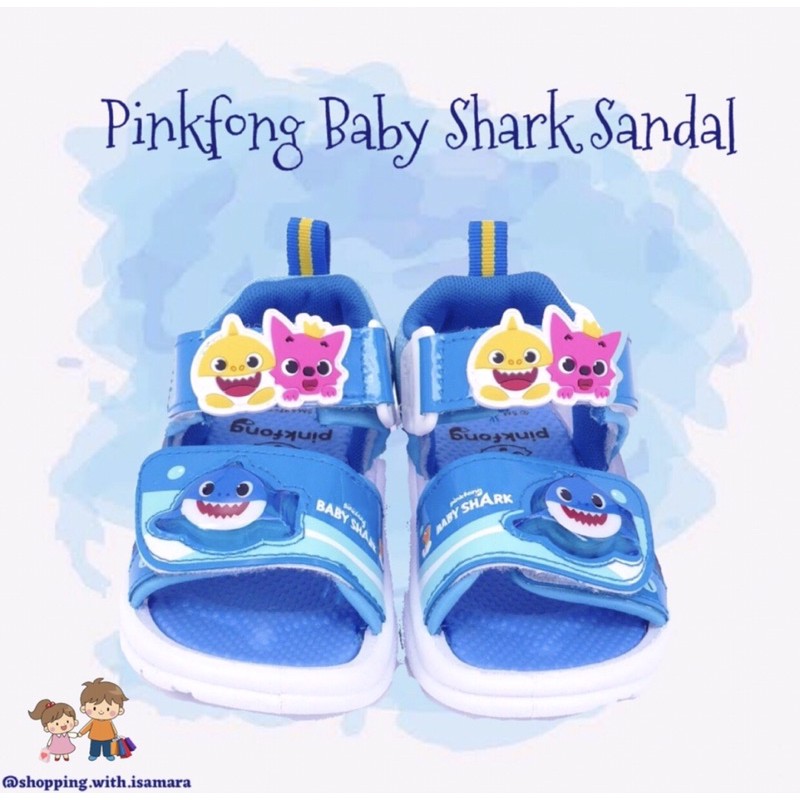 ori pinkfong baby shark sandal / sendal