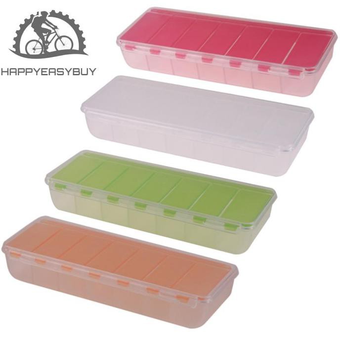 (H) Kotak Obat/Pil Portable Ukuran Besar Untuk 7 Hari/Travel
