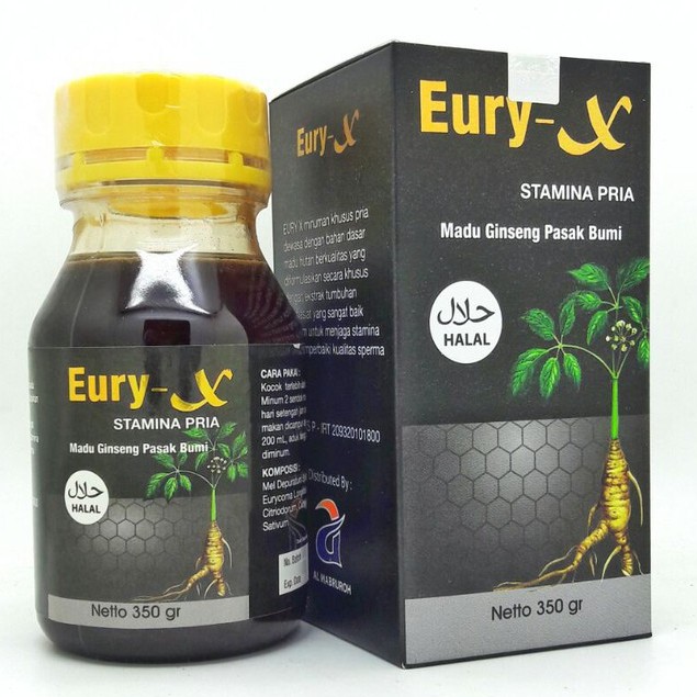 Madu Eury X Madu Ginseng Pasak Bumi Madu penyubur Pria isi 350 gr