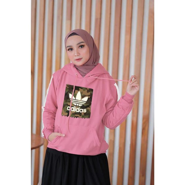 Terlaris  sweater jaket hoodie wanita AJENG 6 warna - konveksi murah