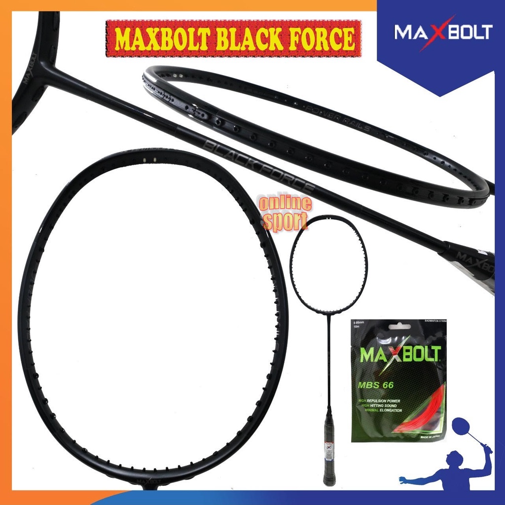 MAXBOLT Black Force Raket Badminton MAXBOLT Black Force